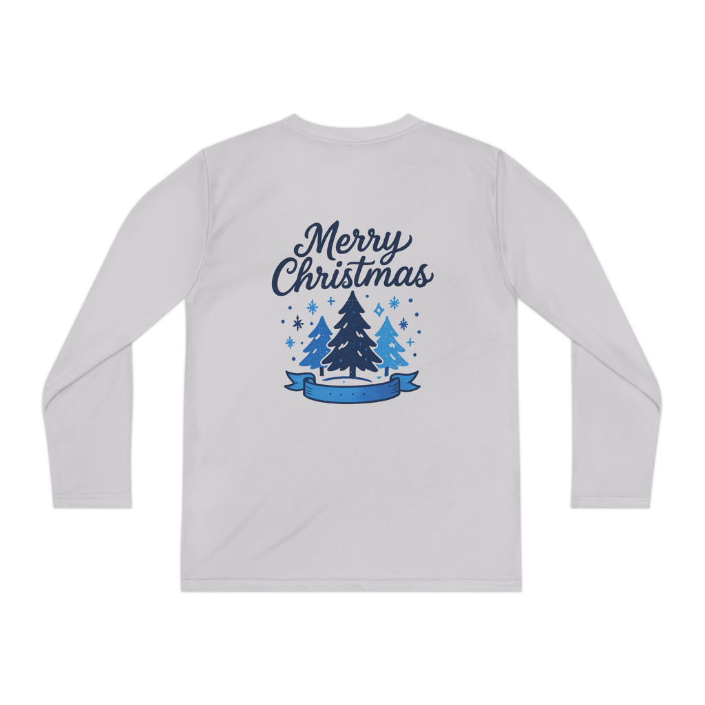 Christmas Tree Youth Long Sleeve Tee — Merry Christmas Holiday Shirt