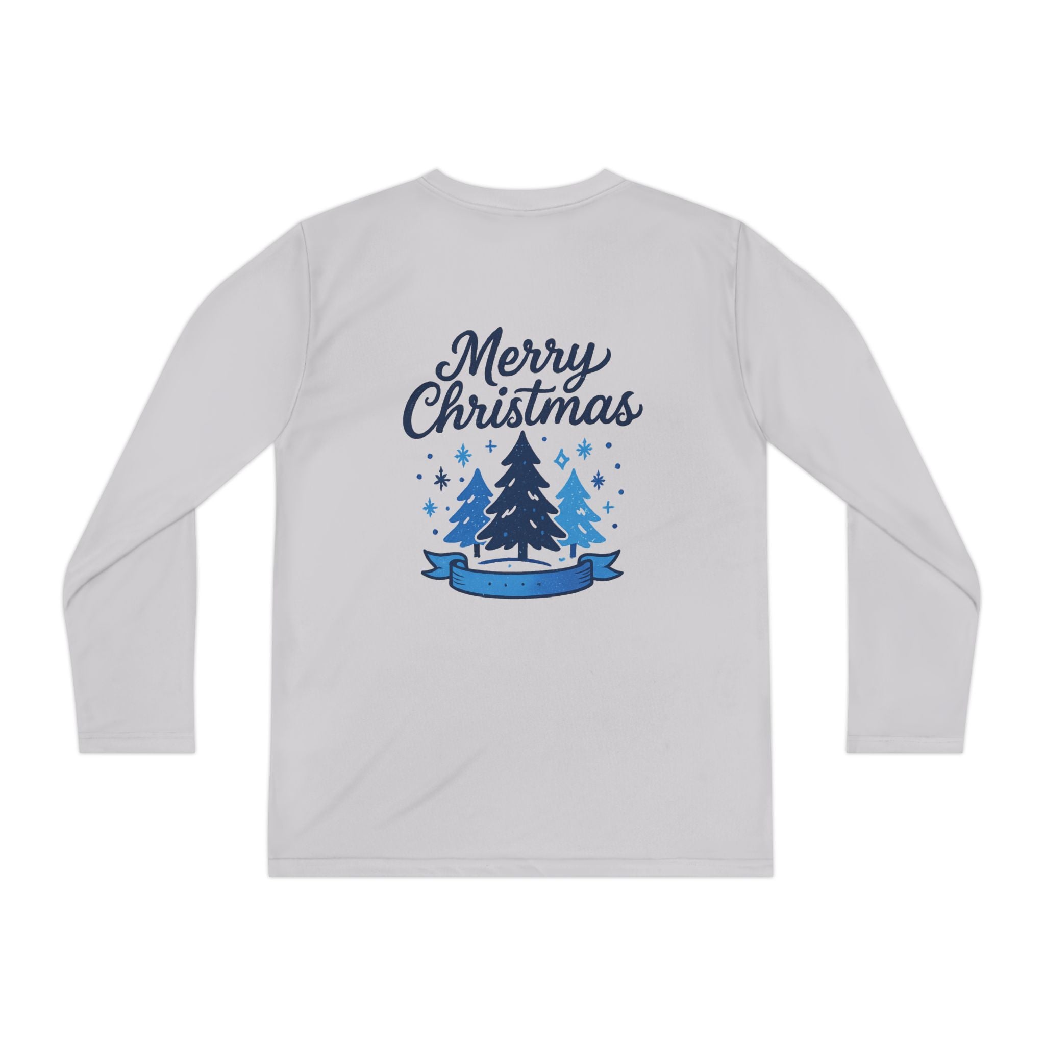 Christmas Tree Youth Long Sleeve Tee — Merry Christmas Holiday Shirt