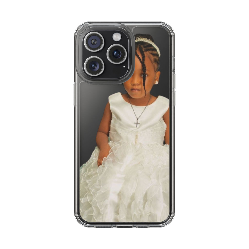 Customizable Clear Phone Case with Adorable Child's Image, Personalized Phone Cover, Unique Gift, Child Portrait, Birthday, Holiday, [...]