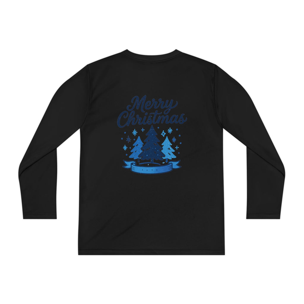 Christmas Tree Youth Long Sleeve Tee — Merry Christmas Holiday Shirt
