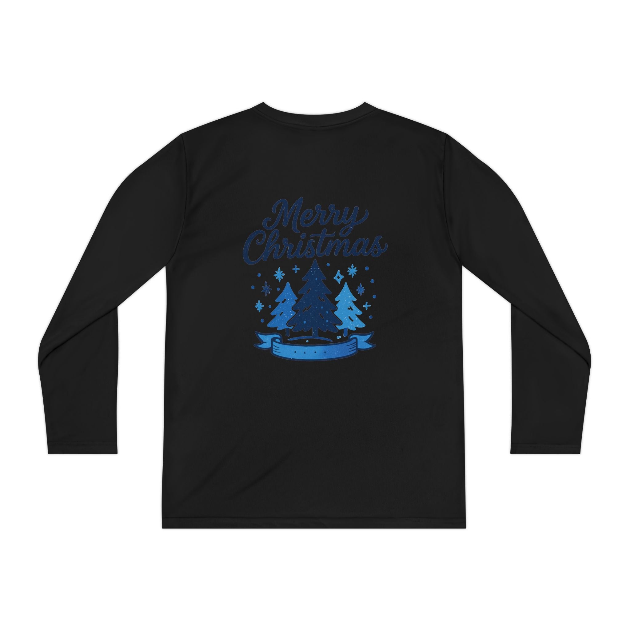 Christmas Tree Youth Long Sleeve Tee — Merry Christmas Holiday Shirt