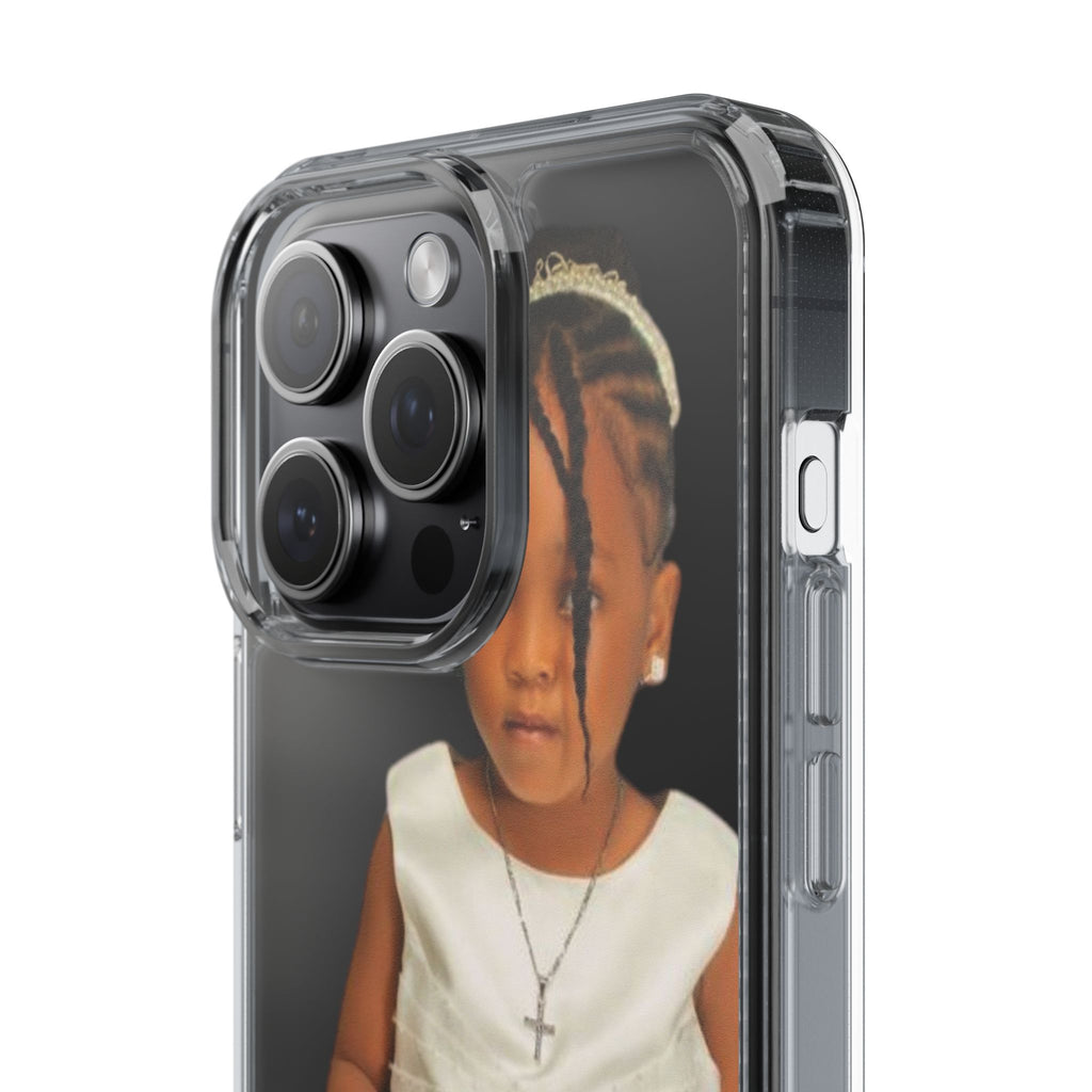 Customizable Clear Phone Case with Adorable Child's Image, Personalized Phone Cover, Unique Gift, Child Portrait, Birthday, Holiday, [...]