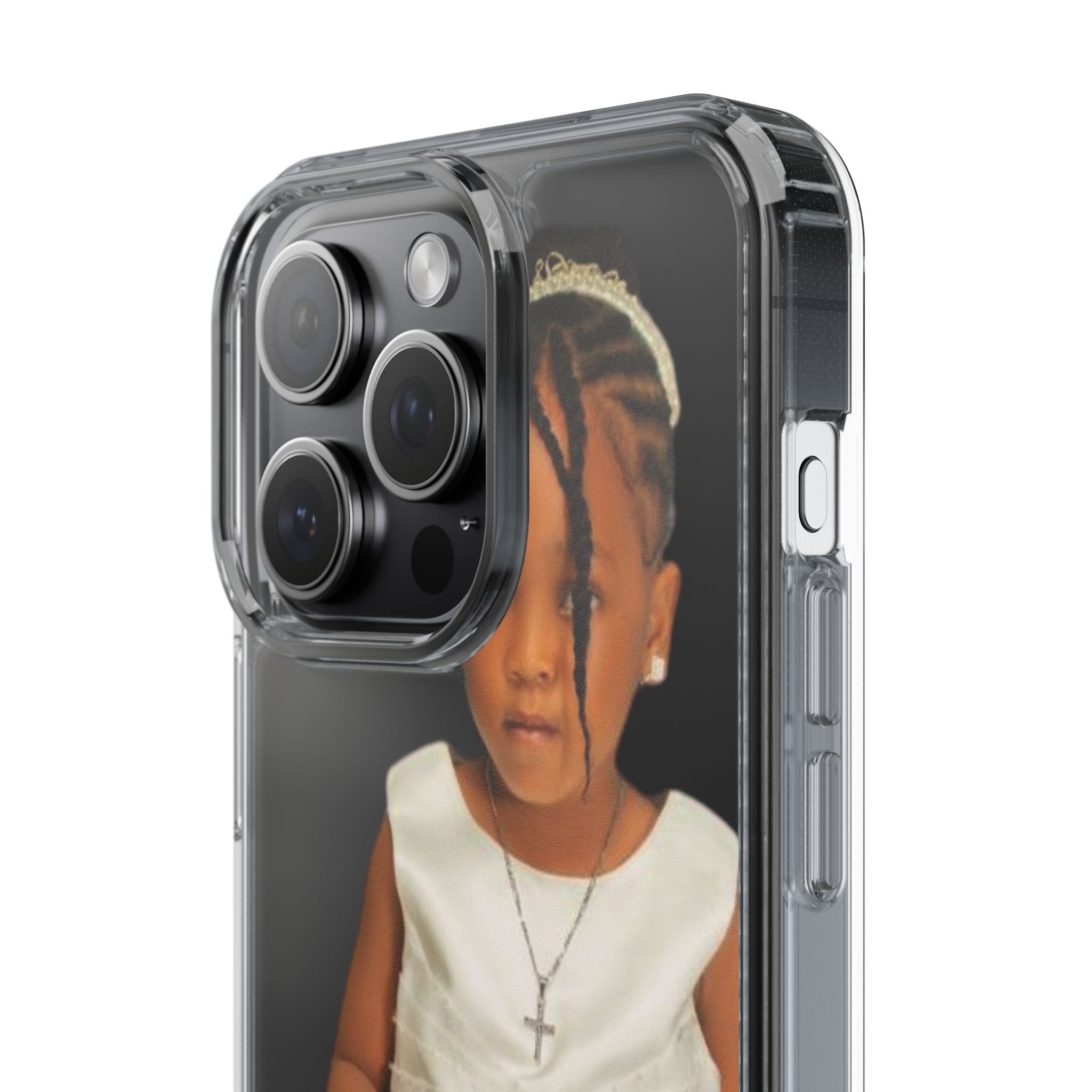 Customizable Clear Phone Case with Adorable Child's Image, Personalized Phone Cover, Unique Gift, Child Portrait, Birthday, Holiday, [...]