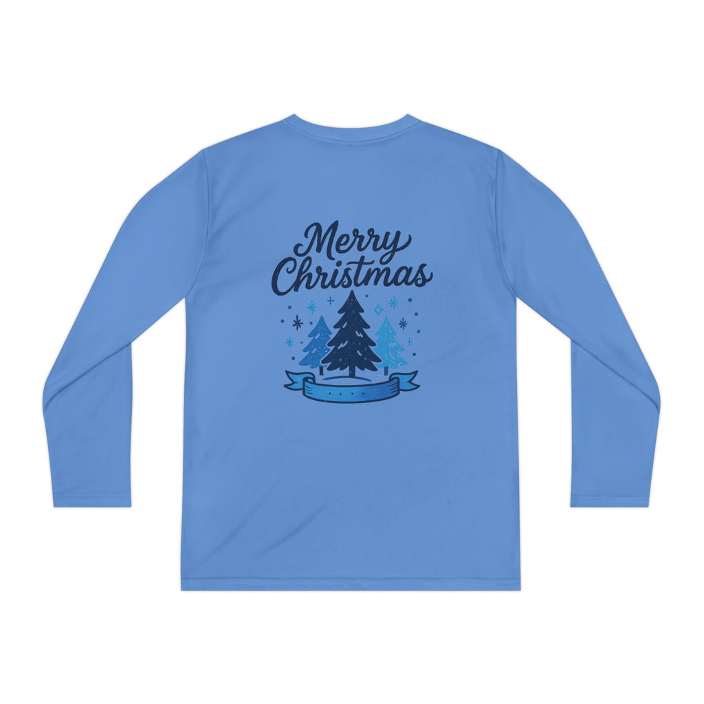 Christmas Tree Youth Long Sleeve Tee — Merry Christmas Holiday Shirt