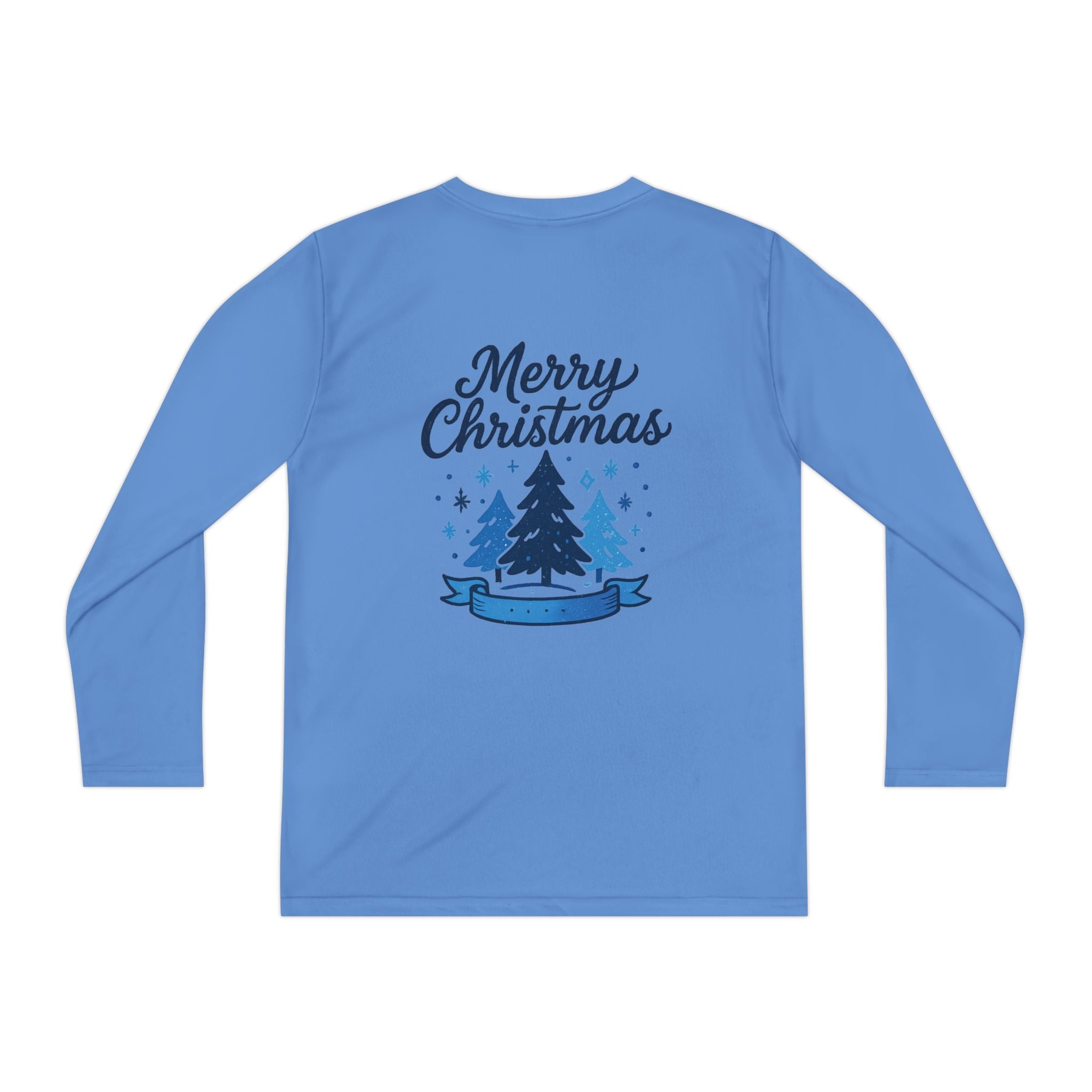 Christmas Tree Youth Long Sleeve Tee — Merry Christmas Holiday Shirt