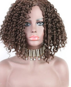 African Small Curls Mechanism Rose Inner Net Middle-Aged And Elderly Short Curly Hair