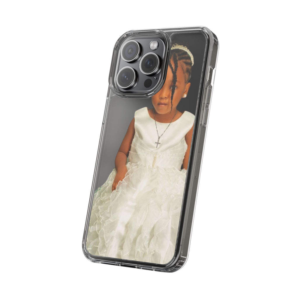 Customizable Clear Phone Case with Adorable Child's Image, Personalized Phone Cover, Unique Gift, Child Portrait, Birthday, Holiday, [...]