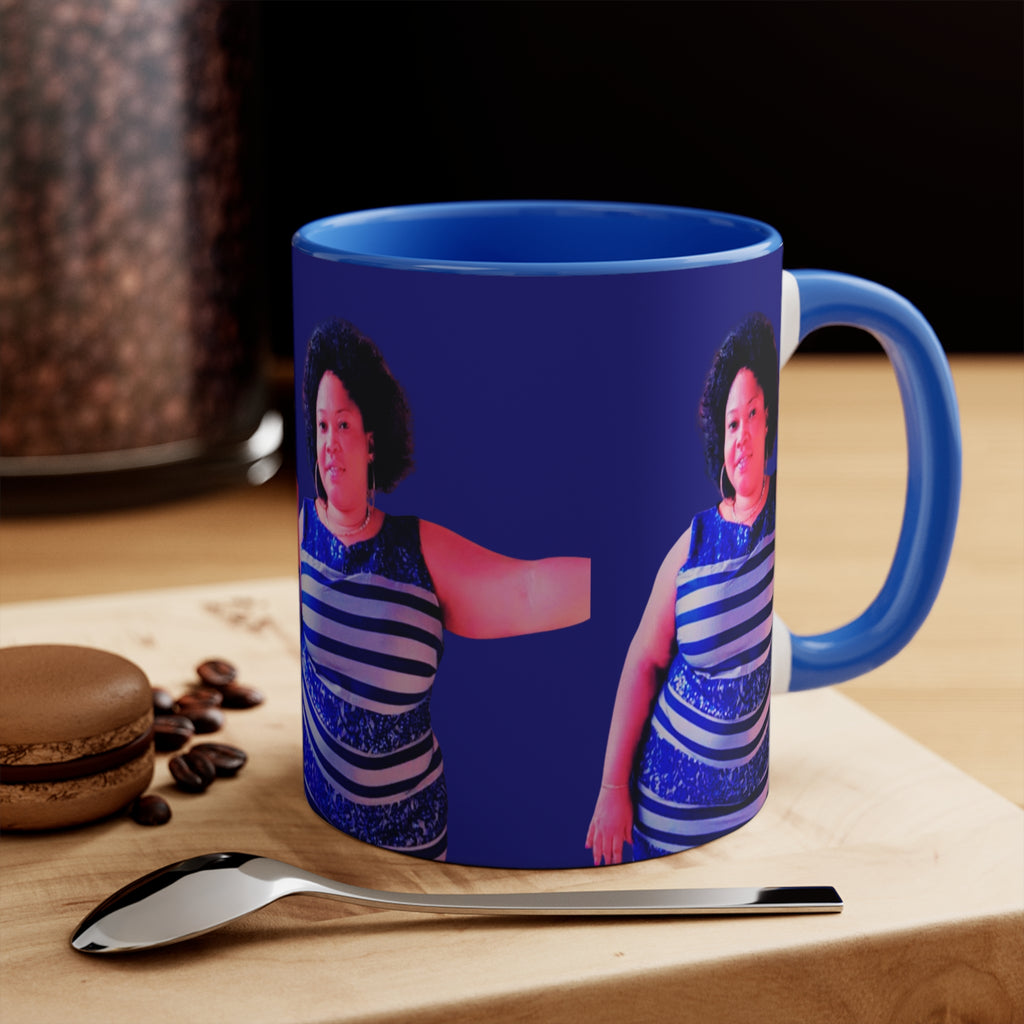 Vibrant Personalized 11oz Accent Mug, Unique Gift for Friends, Custom Coffee Cup, Fun Home Décor, Motivational Drinkware