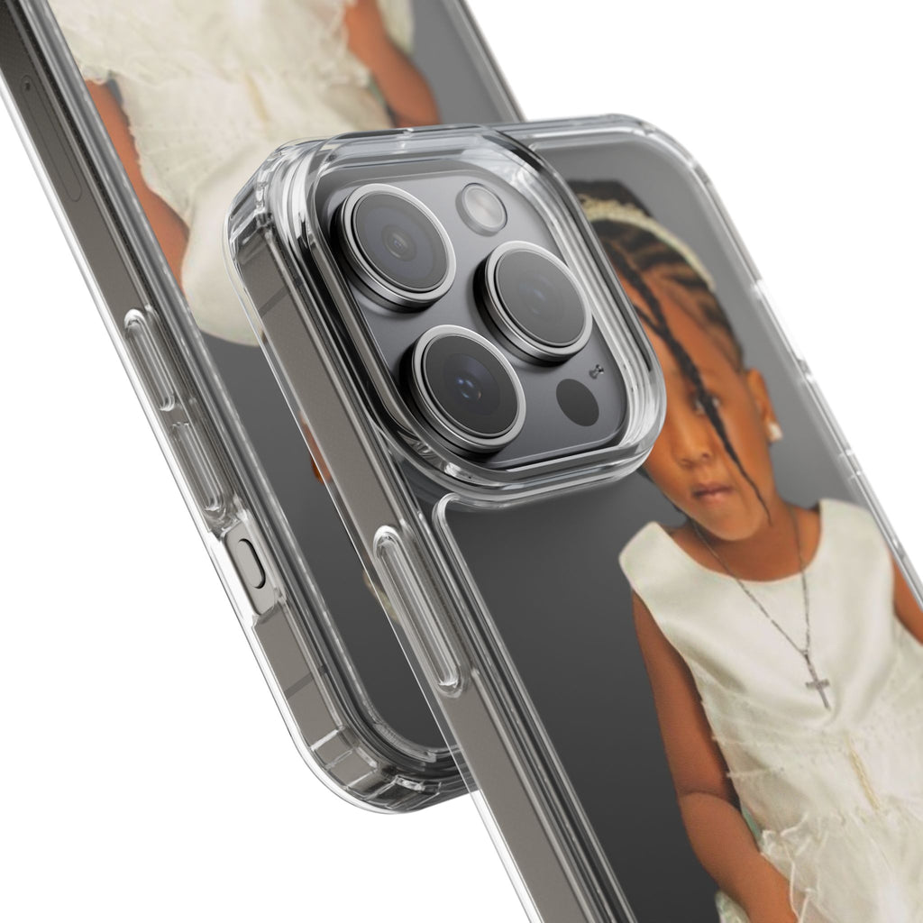 Customizable Clear Phone Case with Adorable Child's Image, Personalized Phone Cover, Unique Gift, Child Portrait, Birthday, Holiday, [...]