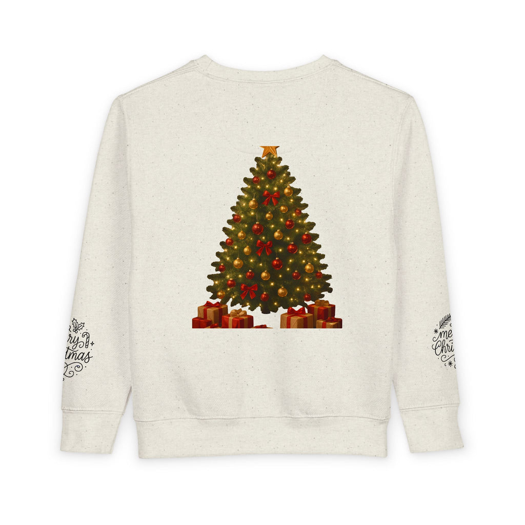 Toddler Sweatshirt — Skateboard Santa "Merry Christmas" Holiday Crewneck