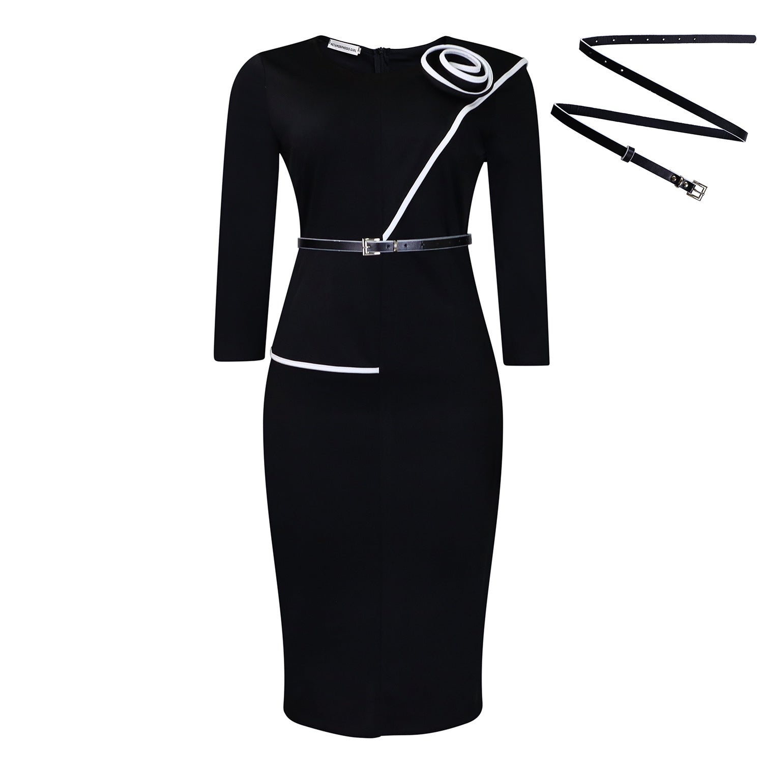 Elegant OL OL Pencil Skirt Sheath African Dress