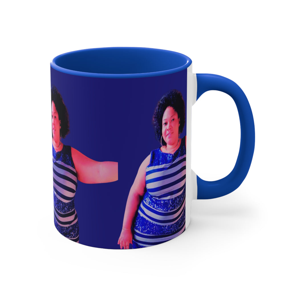 Vibrant Personalized 11oz Accent Mug, Unique Gift for Friends, Custom Coffee Cup, Fun Home Décor, Motivational Drinkware