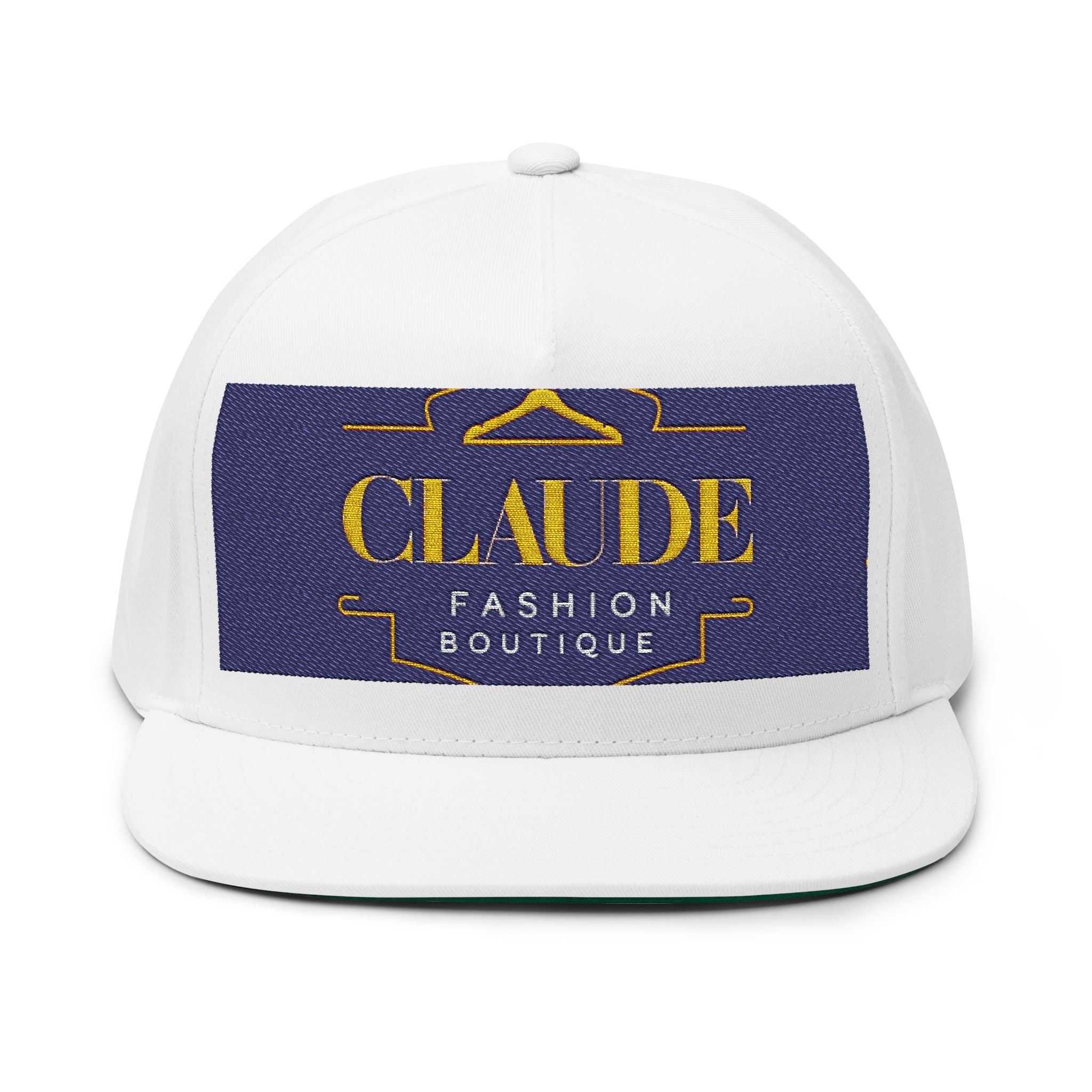 Stylish Flat Bill Cap - Embroidered Cap, Fashionable Hat, Trendy Snapback, Casual Headwear, Perfect Gift for Him/Her