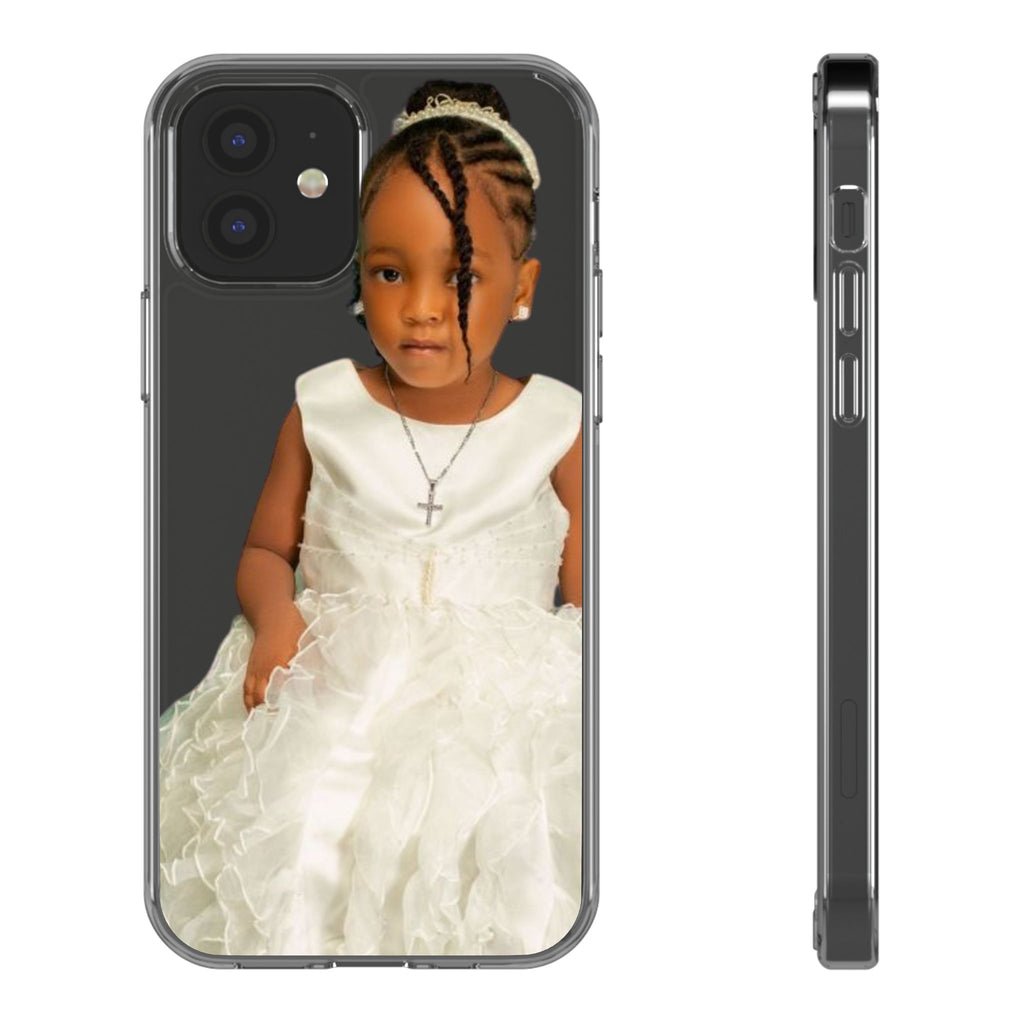 Customizable Clear Phone Case with Adorable Child's Image, Personalized Phone Cover, Unique Gift, Child Portrait, Birthday, Holiday, [...]