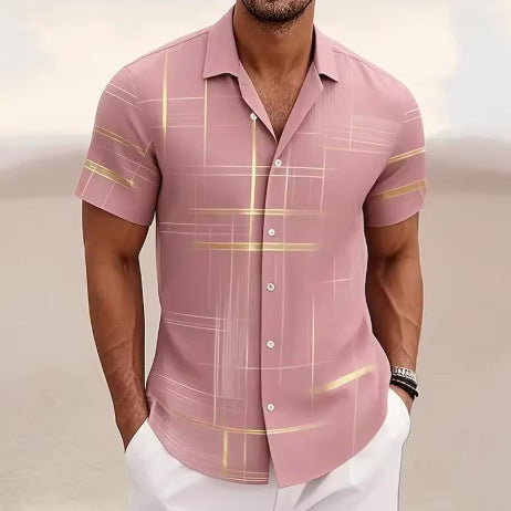 Men's Button Shirt Casual Fashion Outdoor Vacation