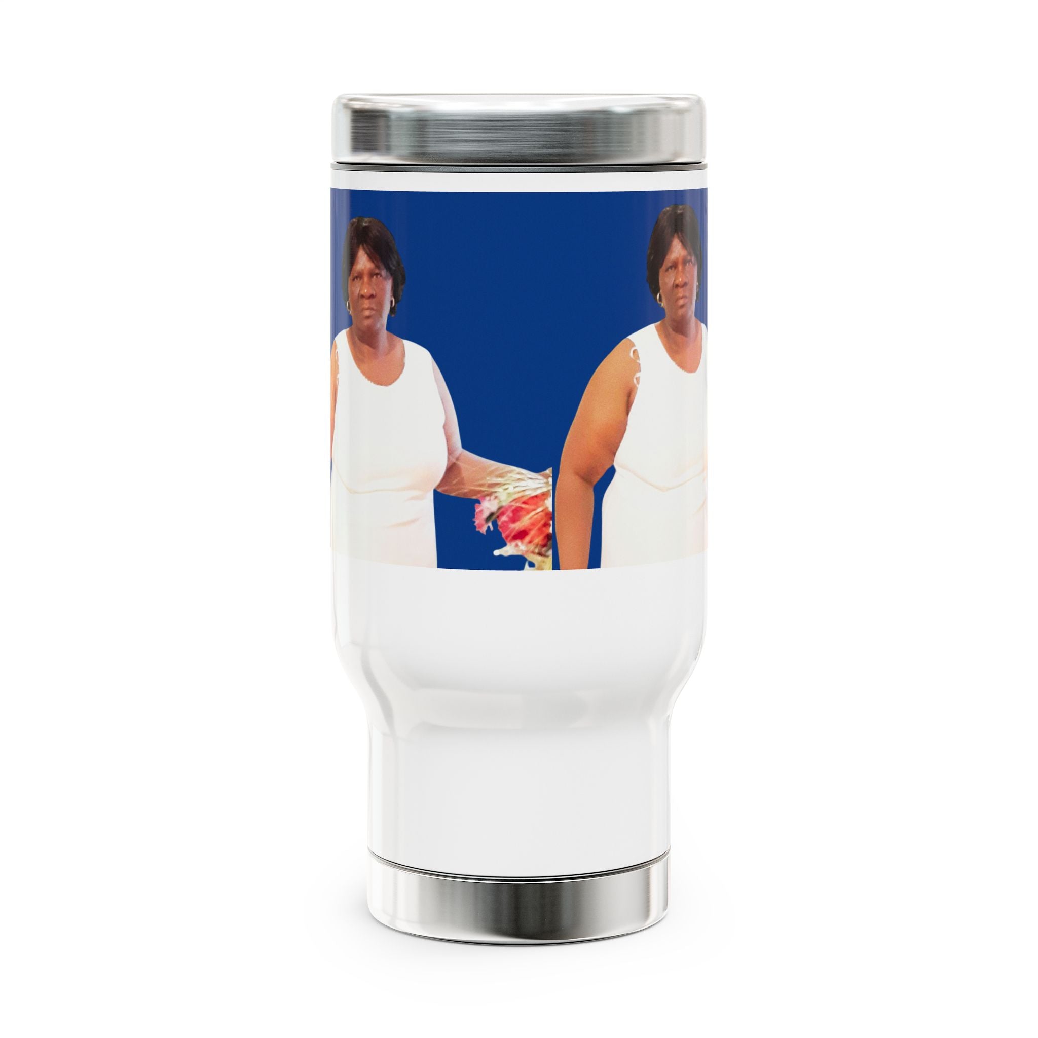 Vibrant Stainless Steel Travel Mug, 14oz with Handle | Perfect for Coffee Lovers, Travel, Gifts, and Everyday Use