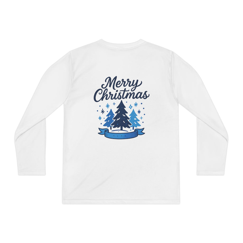 Christmas Tree Youth Long Sleeve Tee — Merry Christmas Holiday Shirt