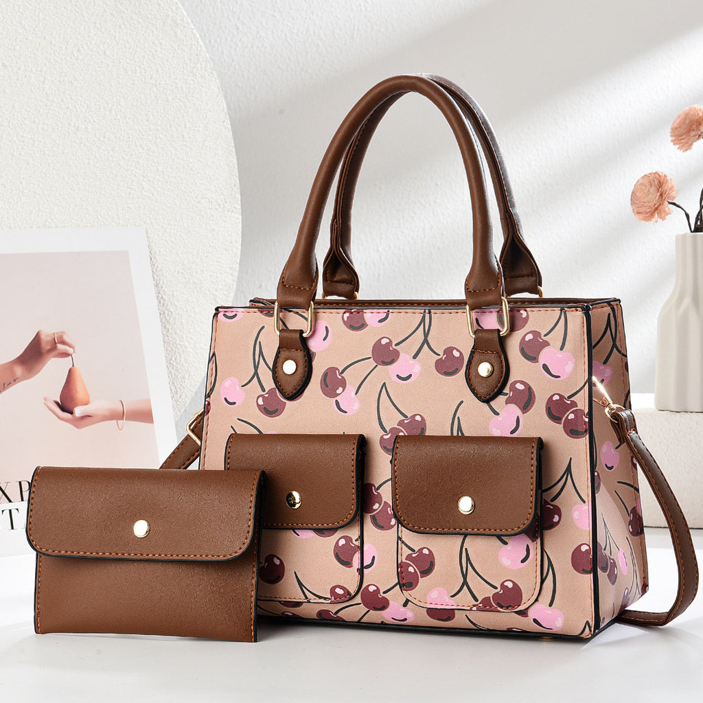 Fashion Simple New Pu Texture Shoulder Messenger Bag