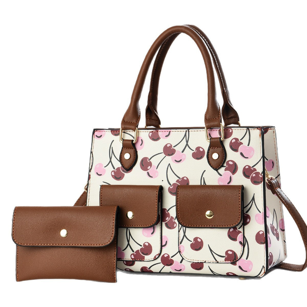 Fashion Simple New Pu Texture Shoulder Messenger Bag