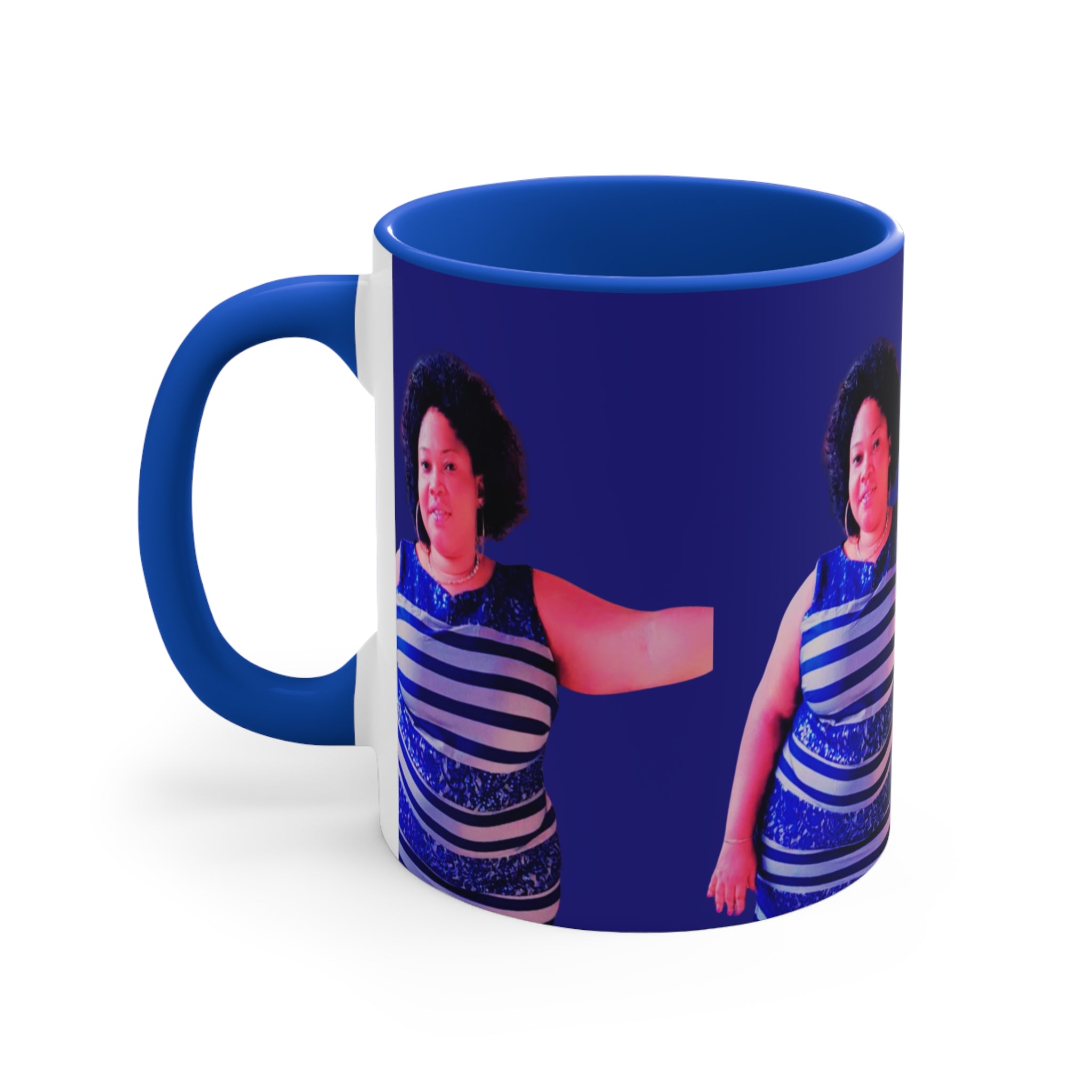 Vibrant Personalized 11oz Accent Mug, Unique Gift for Friends, Custom Coffee Cup, Fun Home Décor, Motivational Drinkware