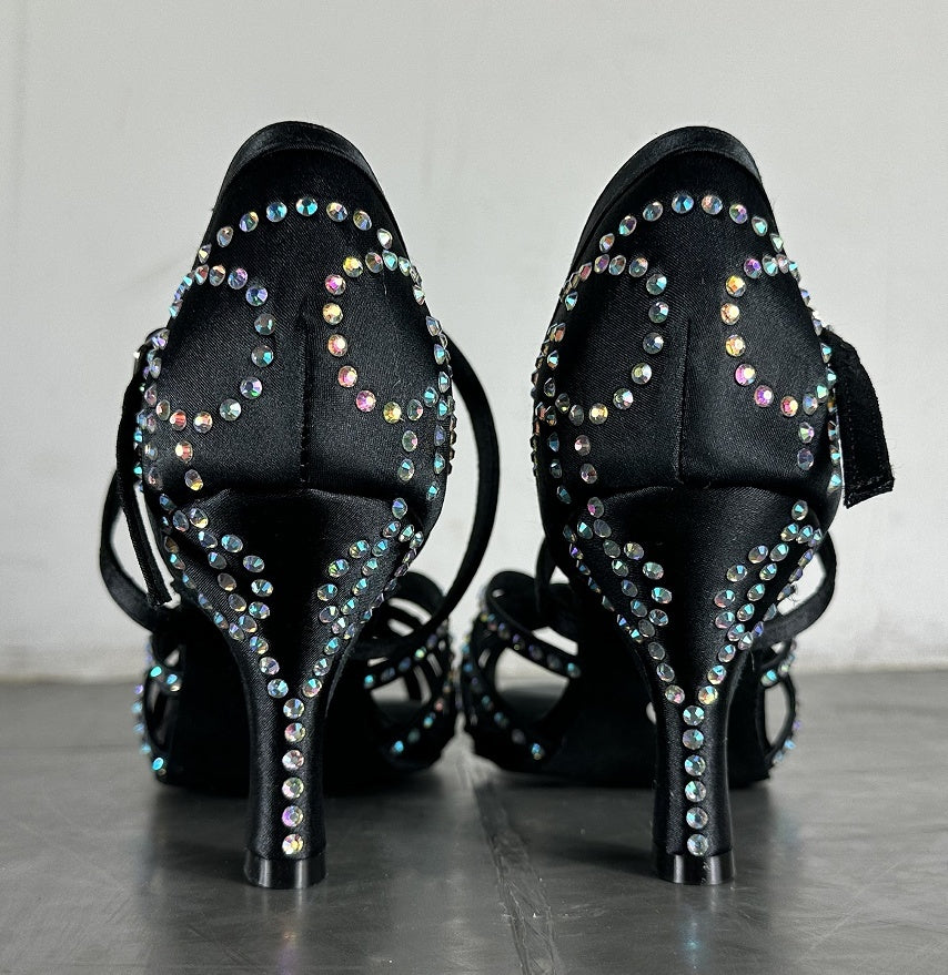 Diamond Latin Dance Shoes Women's High Heel Dancing Shoes