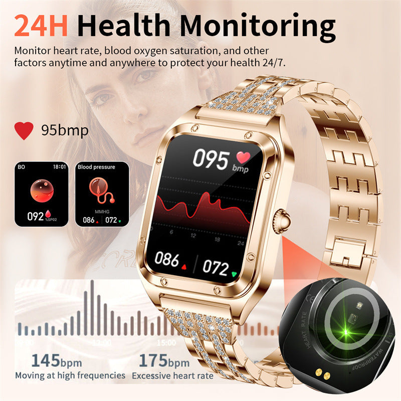 Multifunctional Health Monitoring New Ladies Sport Smart Watch