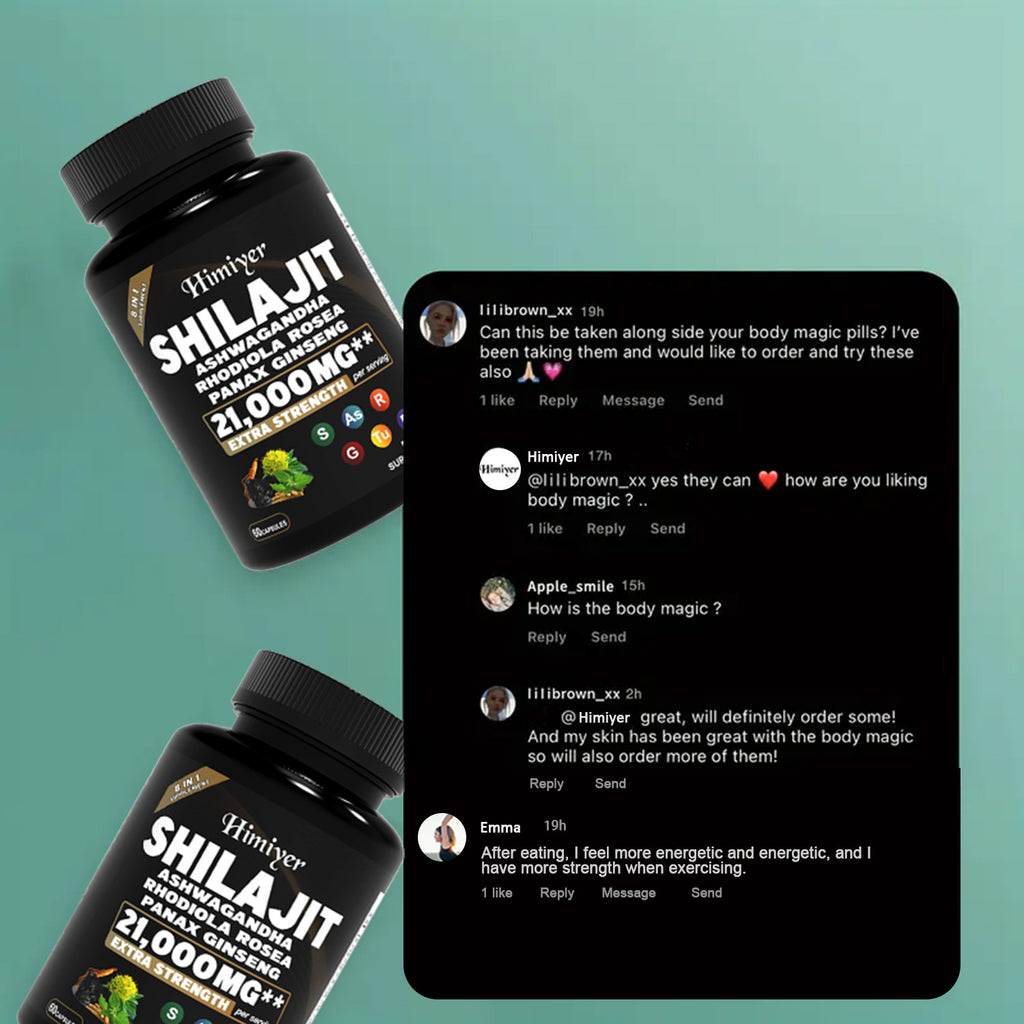 SHILAJIT ASHWAGANDHARHODIOLA ROSEAPANAX GINSENG21,000MG