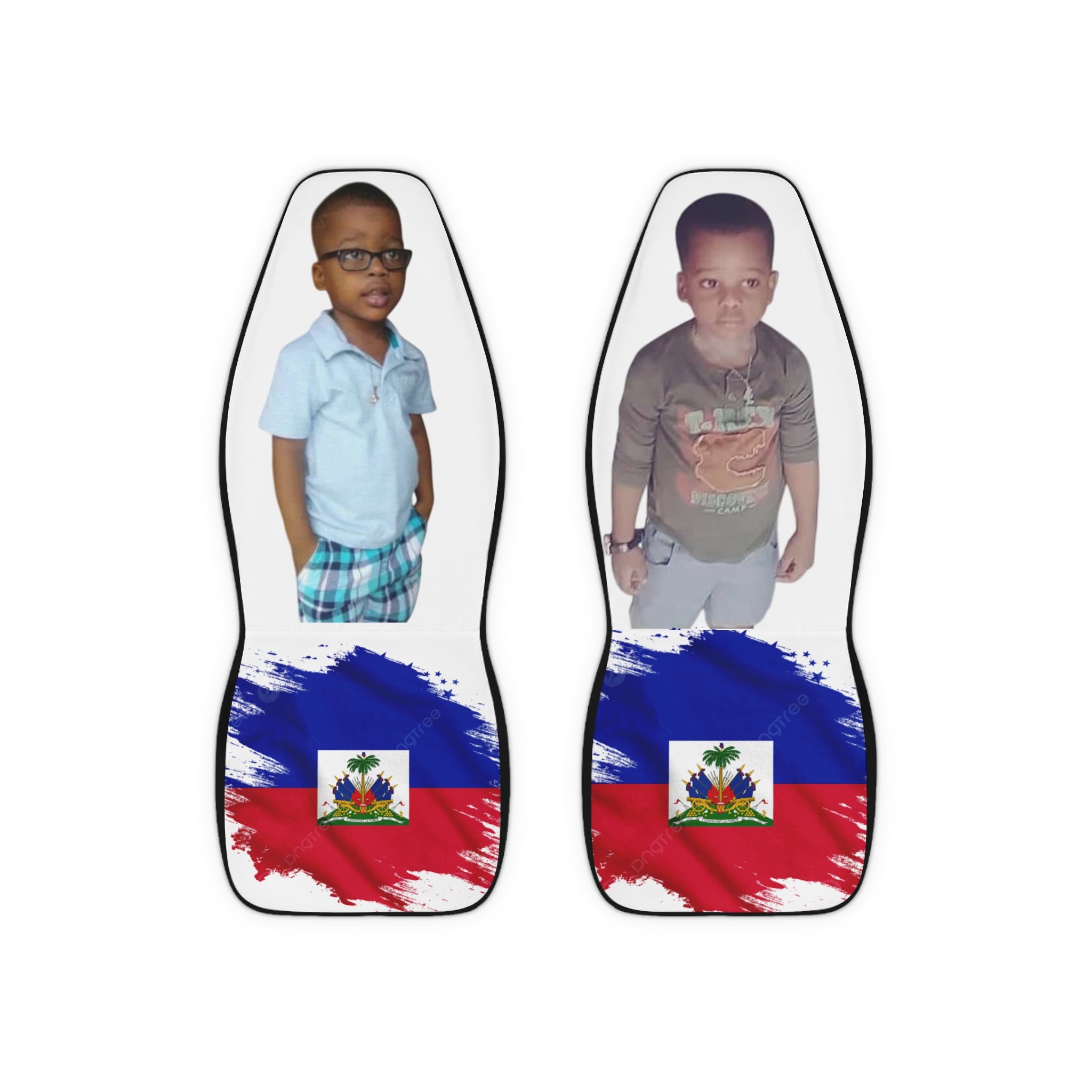 Colorful Polyester Car Seat Covers, Custom Car Seat Covers, Auto Accessories, Unique Gifts, Car Decor, Haitian Pride
