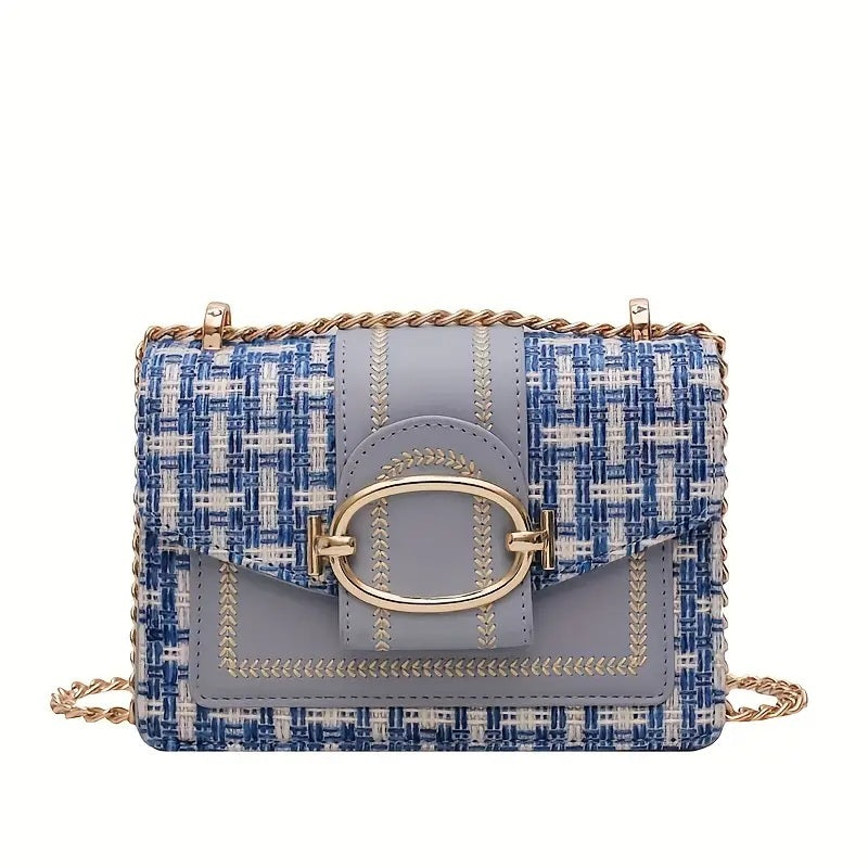 PU Crossbody Bag, Small Fragrance Style, Women's Shoulder Bag, Sense Of Luxury, Emotional Chain Small Bag