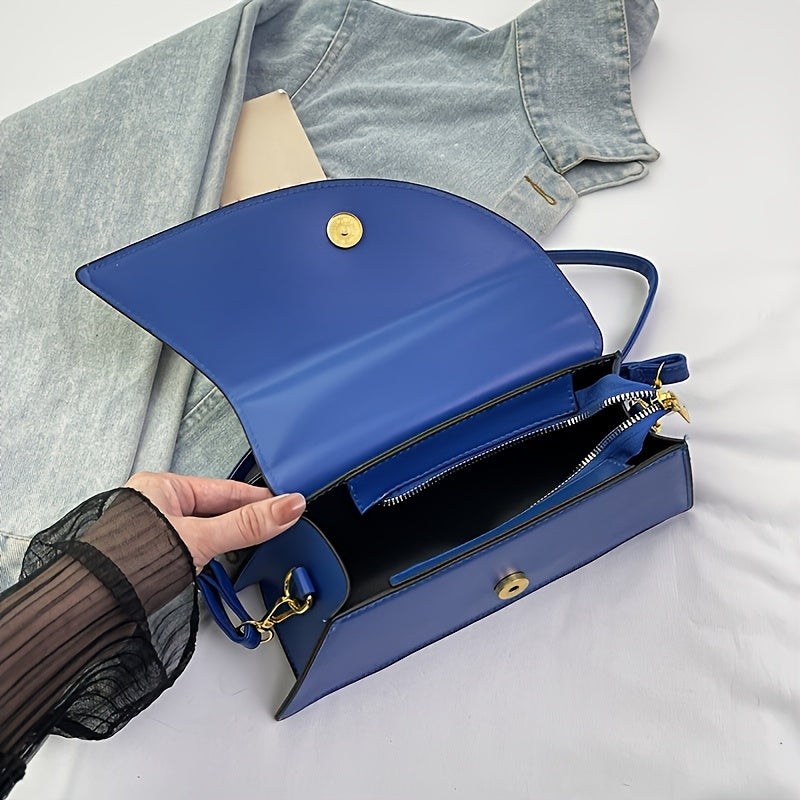 PU Women's Shoulder Bag, Multifunctional Crossbody Bag With Large Capacity