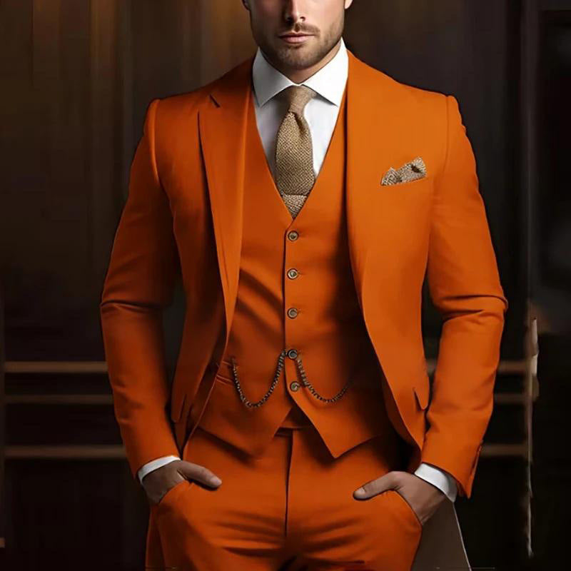 Men's High-grade Gentleman Temperament Slim Suit
