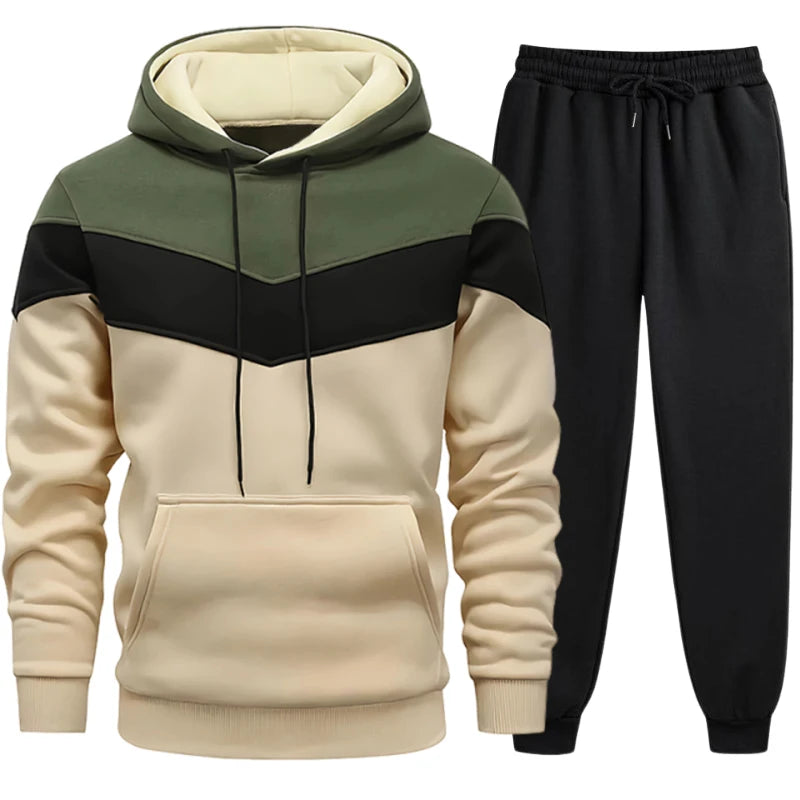 Men's Clothing Casual Sweatshirt Suit Sweatshirts for Men Daily Tricolor Hoodies Hot High Quality 2024 Sports Tracksuit Jogging
