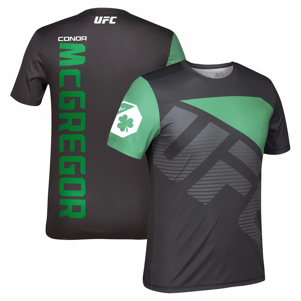 The latest best-selling UFC combat boxing breathable fashionable and quick-drying men's sports short-sleeved T-shirt in 2025