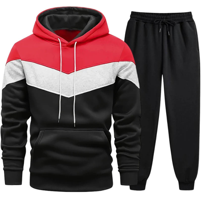 Men's Clothing Casual Sweatshirt Suit Sweatshirts for Men Daily Tricolor Hoodies Hot High Quality 2024 Sports Tracksuit Jogging