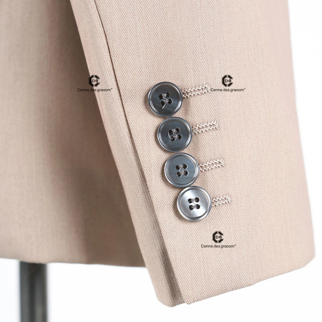 Cenne Des Graoom 2025 New Safari Men Suits Square Collar Tailor-Made Formal Casual Business Official Daily Wear Costume Homme