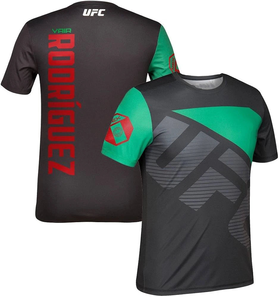 The latest best-selling UFC combat boxing breathable fashionable and quick-drying men's sports short-sleeved T-shirt in 2025