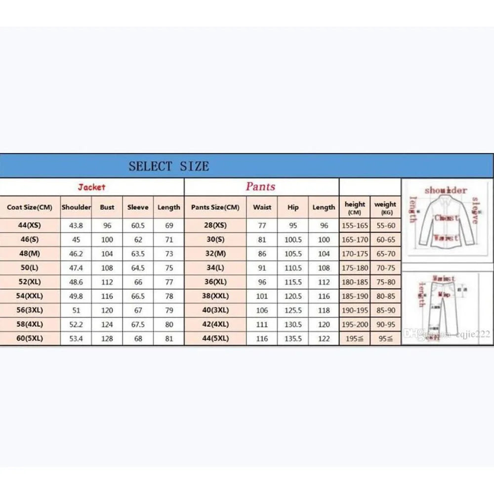 Luxury Men's Suits Blazer Formal Occasion Plaid Single Breasted Notch Lapel Blazer Elegant 3 Piece Jacket Pants Vest Costume