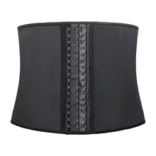 Women 9-Steel-Bone 100% Latex Rubber Girdle Waist Trainer Corsets Hourglass Body Shaper Long Torso Waist Cincher Weight Loss