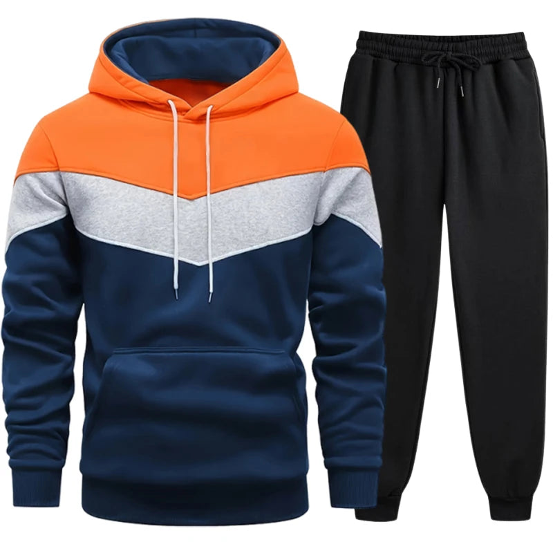 Men's Clothing Casual Sweatshirt Suit Sweatshirts for Men Daily Tricolor Hoodies Hot High Quality 2024 Sports Tracksuit Jogging
