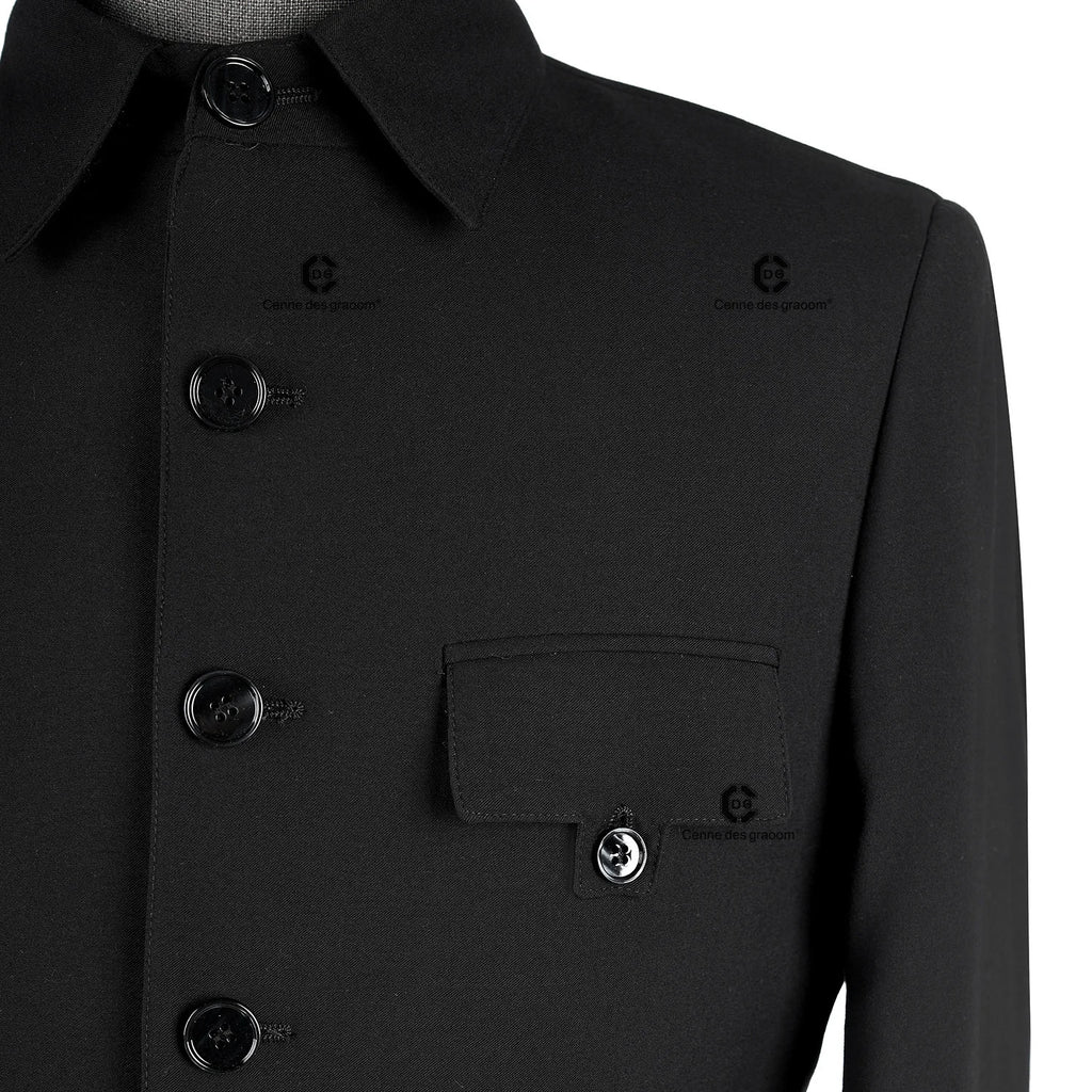 Cenne Des Graoom 2025 New Safari Men Suits Square Collar Tailor-Made Formal Casual Business Official Daily Wear Costume Homme