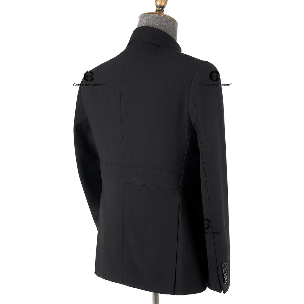 Cenne Des Graoom 2025 New Safari Men Suits Square Collar Tailor-Made Formal Casual Business Official Daily Wear Costume Homme