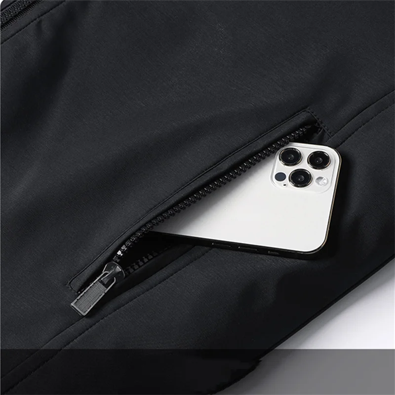 Winter Men's Fleece Warm Jackets Bomber Fashion Parkas Outerwear Coats Men Casual Windbreaker Jacket Classic Solid Thermal Coat