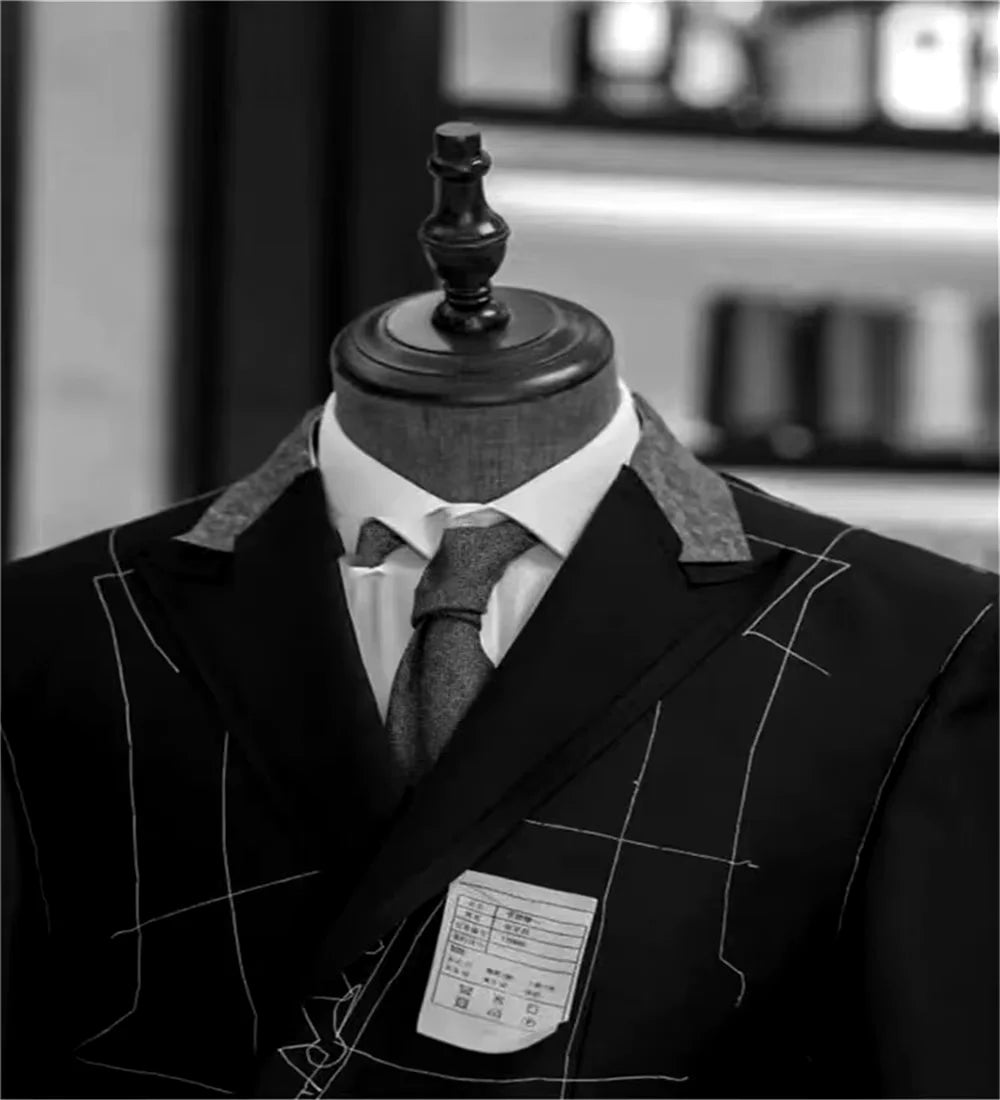 Green Men Suit Slim Fit Formal Business Office Casual Suits For Male Wedding Groom Tuxedo Party 3 Pieces (Jacket+Pants+Vest )