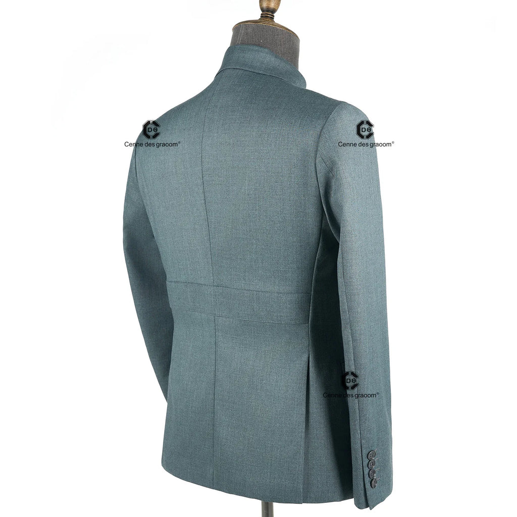 Cenne Des Graoom 2025 New Safari Men Suits Square Collar Tailor-Made Formal Casual Business Official Daily Wear Costume Homme