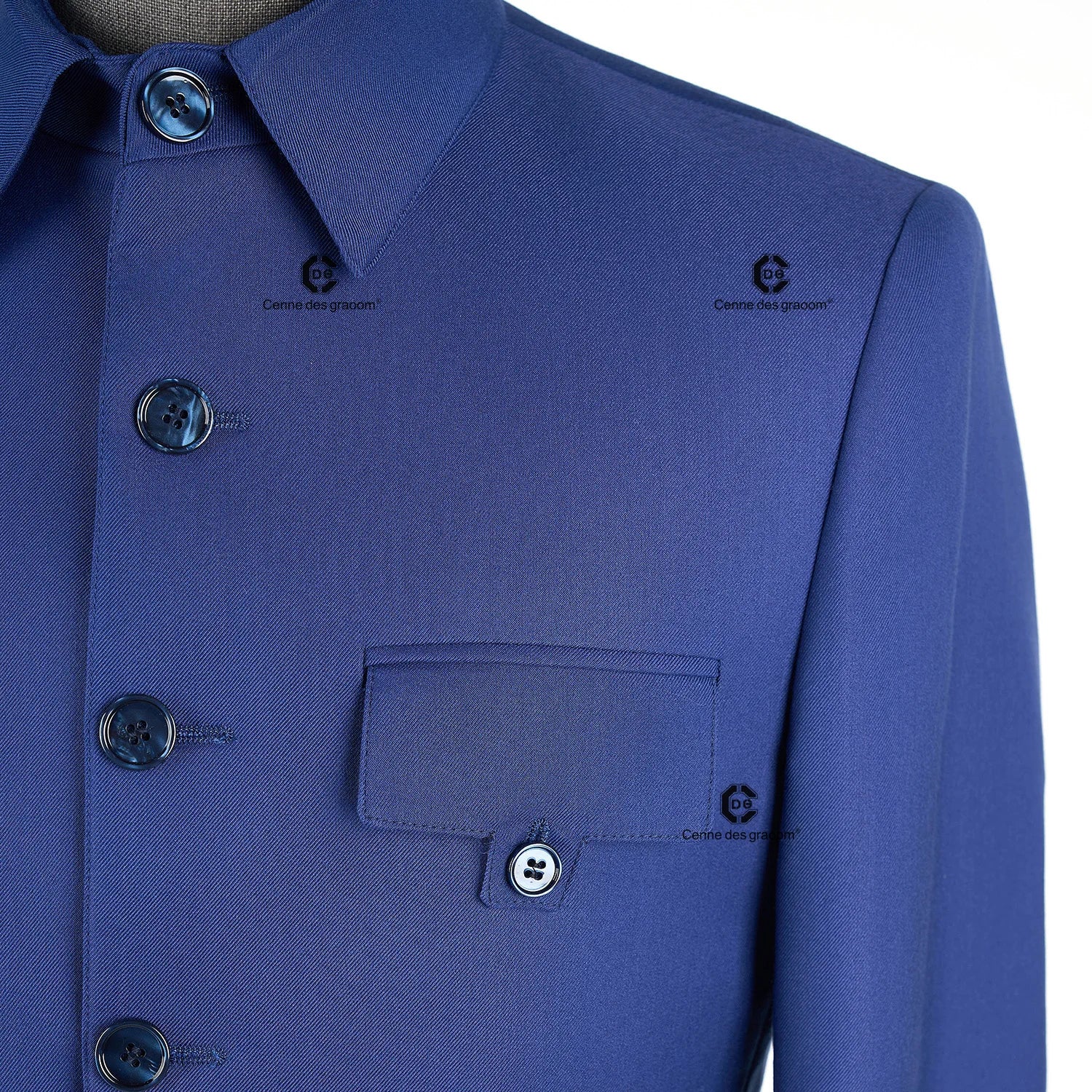 Cenne Des Graoom 2025 New Safari Men Suits Square Collar Tailor-Made Formal Casual Business Official Daily Wear Costume Homme