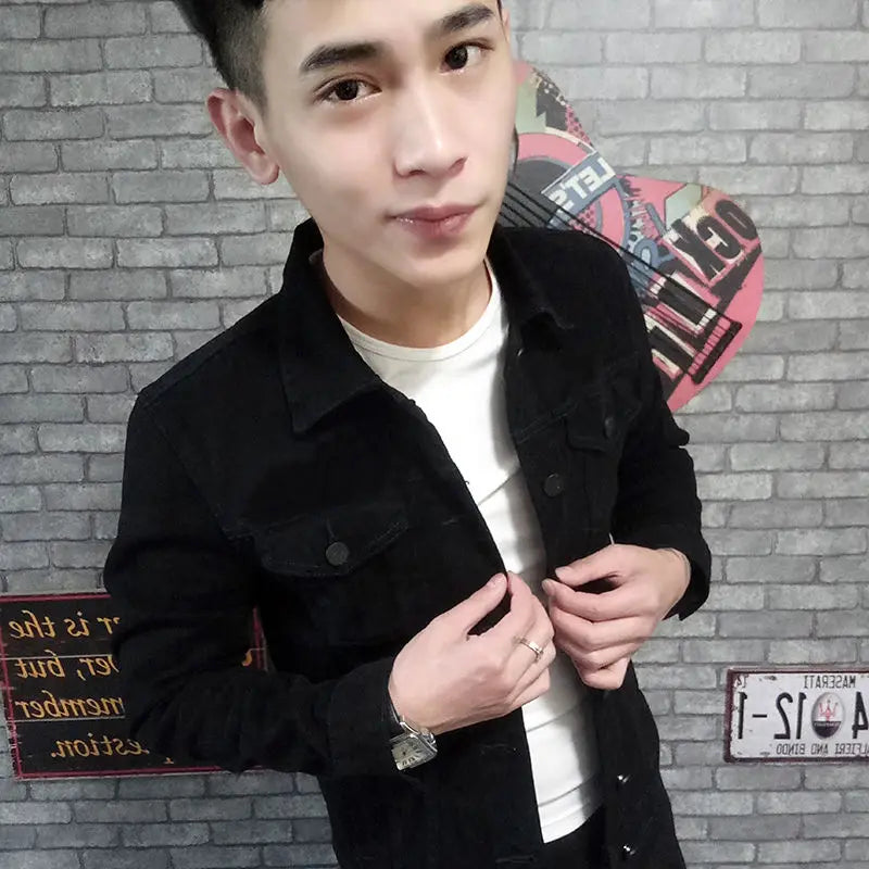 New Streetwear Youth Casual Cotton Jackets Single Breasted Korean Style Men's Denim Coat Clothing Luxury Men Winter Jacket Man