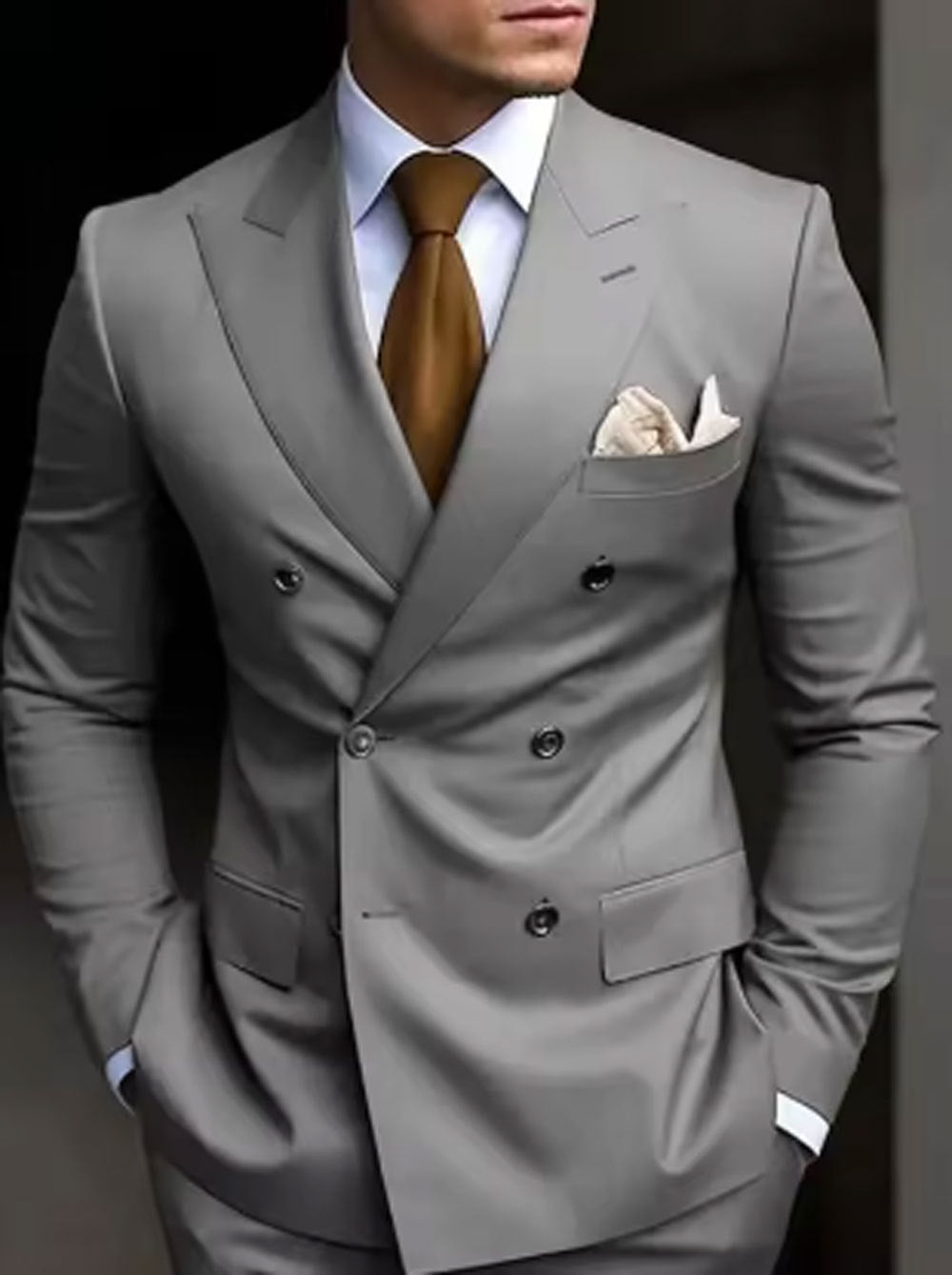 Men's Two-piece Suit Korean Style Slim Fit Business Best Man Casual Suit