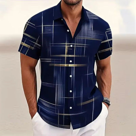 Men's Button Shirt Casual Fashion Outdoor Vacation