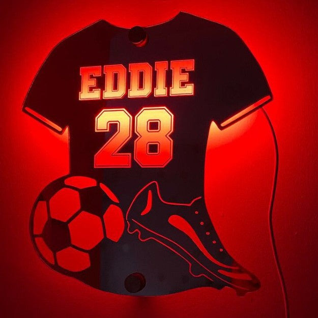 Bedroom Advanced Jersey Acrylic Mirror Indoor Bedside Mirror Wall Lamp