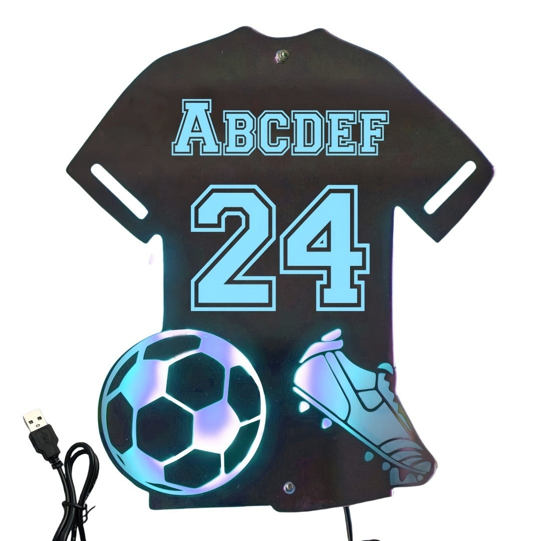 Bedroom Advanced Jersey Acrylic Mirror Indoor Bedside Mirror Wall Lamp